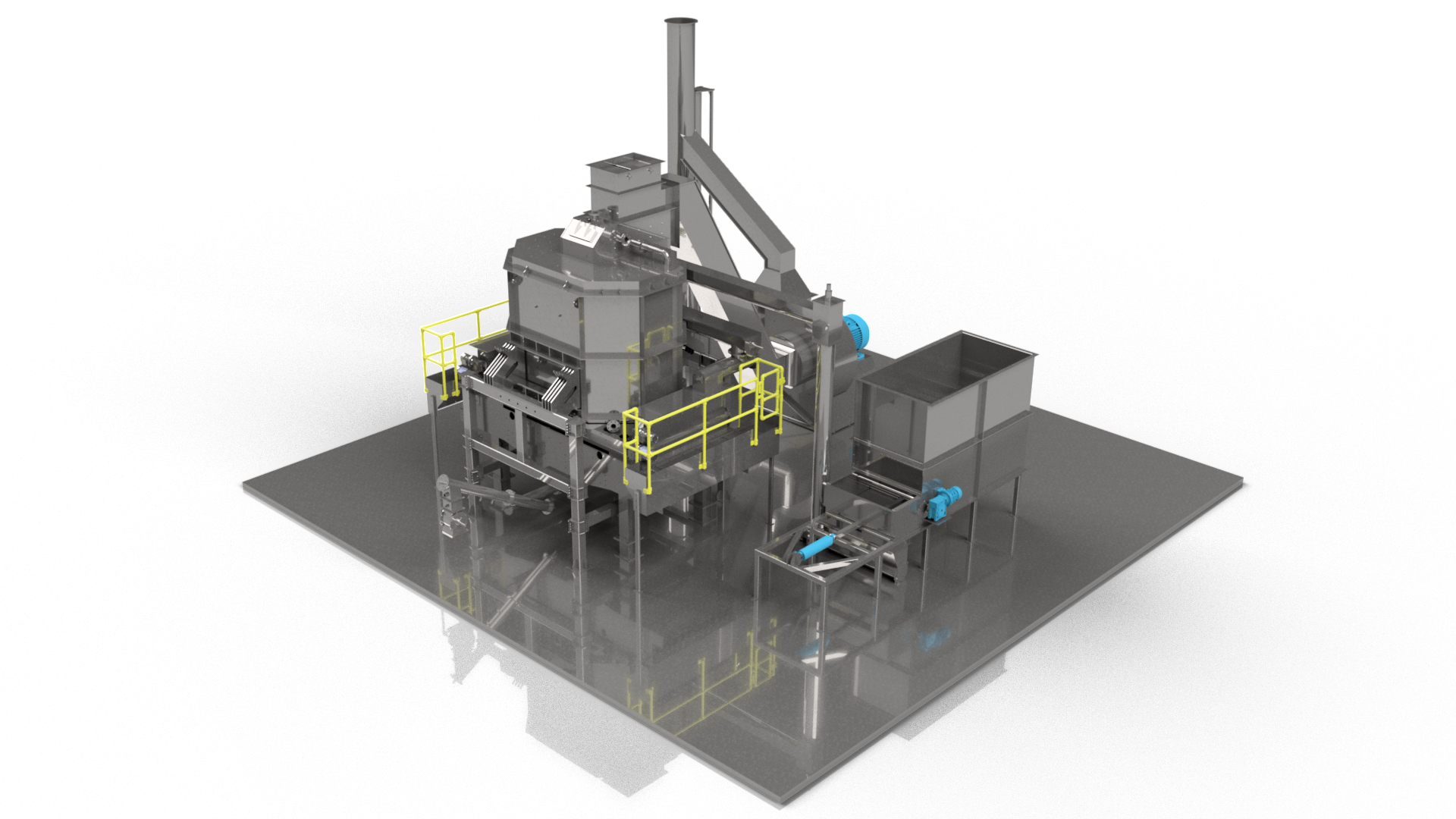 Pyrolysis unit designed for Onnu Ltd, single unit arrangement